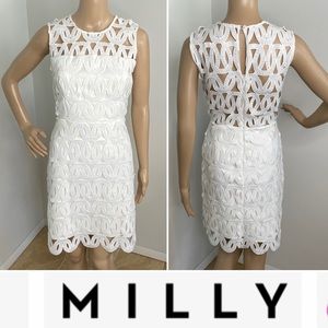 BNWOT $525 MILLY New York White Lace Dress